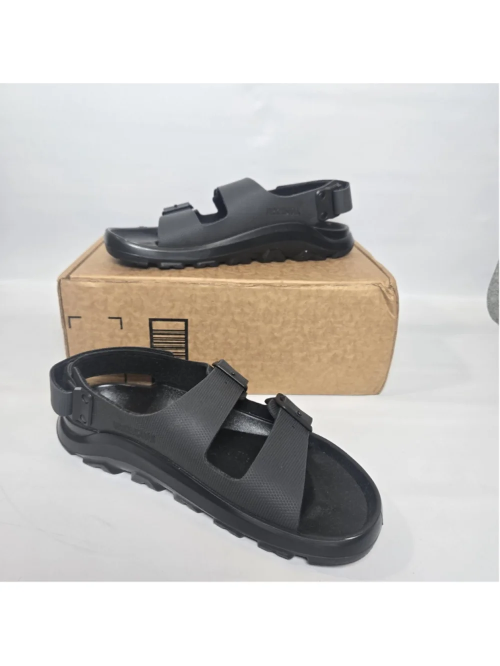 Birkenstock Mogami Terra Black Sport Sandal Waterproof Women 10 Men 8 NIB ($105) - Picture 1 of 10